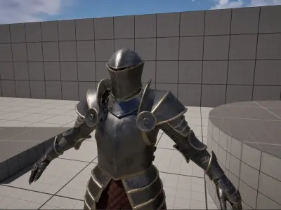 Frogmouth Knight Low-poly 3D model