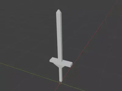 3d model of sword  3D model