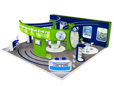 Booth Exhibition Stand a391 3D model