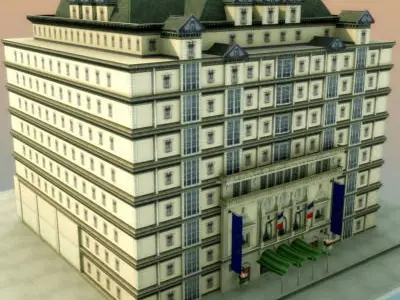 Luxury Paris Apartment 3D model