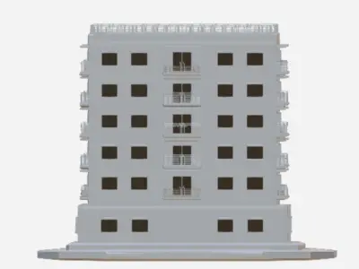 Building 3D model apartment 3D model