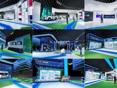 exhibition Low-poly 3D model by a757374307