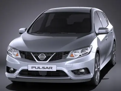 Nissan Pulsar 2016 VRAY 3D model