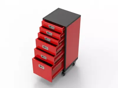 Workshop Tool Trolley  3D model