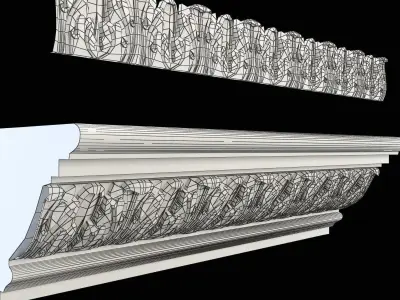 Cornice and moulding CNC 3D print model