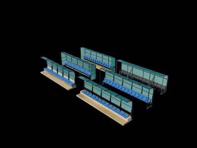 Soccer Bench  3D model