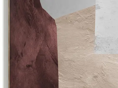 Plaster Two Photo Frame 239 Low-poly 3D model