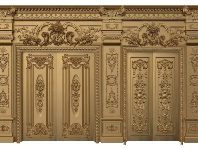 Royal Door 7 3D model