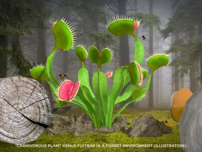 Carnivorous Plant Venus Flytrap 3D model