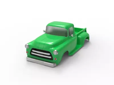 Dodge truck 1956 Rc body shell 3D print model