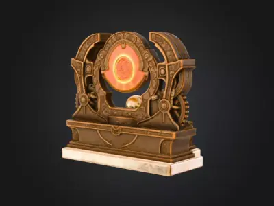 Celestial Orrery Low-poly 3D model