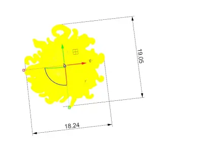MOON AND SUN PENDANT - DIJE SOL Y LUNA 3D print model