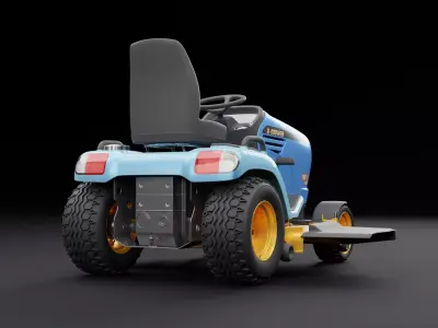 Lawn Mower Tractor 3D model