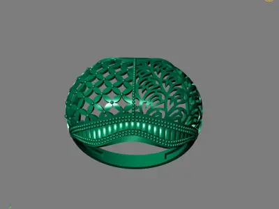 Women Plain Ring Ready STL Models Womens Ring 3d models 3D print model 44
