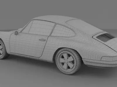1965 Porsche 911 HDRI 3D model