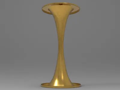 Mizu Side Table Low-poly 3D model