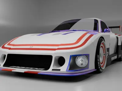 Mazda RX7 Low-poly 3D model