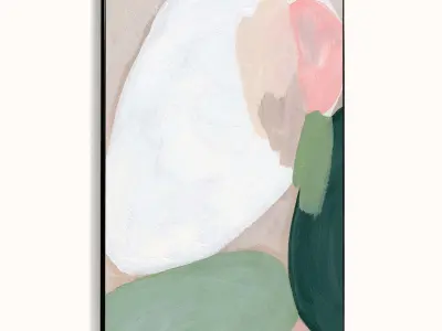 Plaster Two Photo Frame 370 Low-poly 3D model