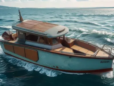 Arksen 28 Boat Low-poly 3D model
