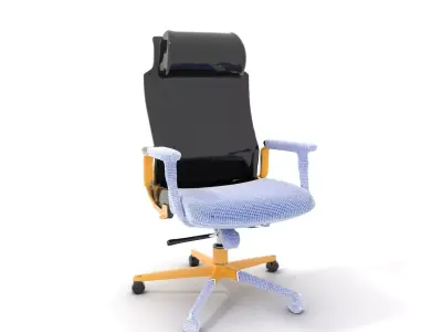 Luxury Black Office Chair model pack Low-poly 3D model