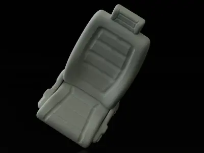 Seat fit ideal for 3D printing or other projects 3D print model