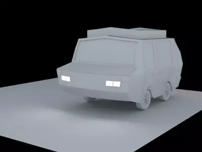 toon car 3D model