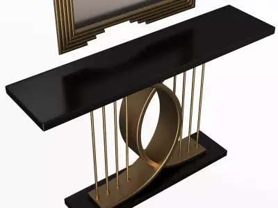 Luxury Console Table 04 Low-poly 3D model