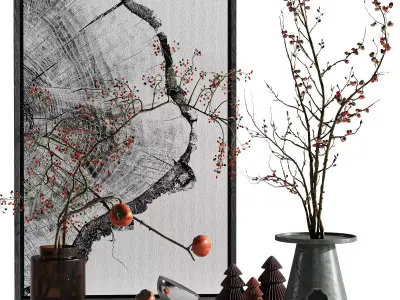 Decorative set 8 3D model