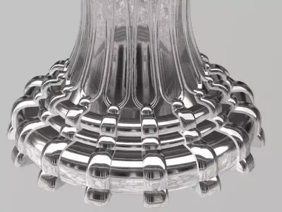 FOUNTAIN silver plate 3D model