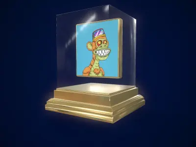 Mutant Ape 1 Gold Club Low-poly 3D model