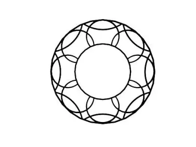 Mirror Frame Low-poly 3D model