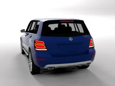 MERCEDES GLK LOWPOLY Low-poly 3D model