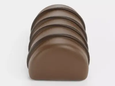 Chocolate Candy V10 - Milk Chocolate Drizzle 3D model