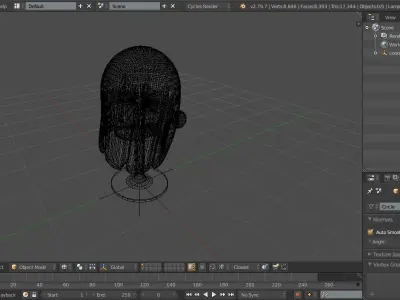 Ghost decoration furniture model Free low-poly 3D model