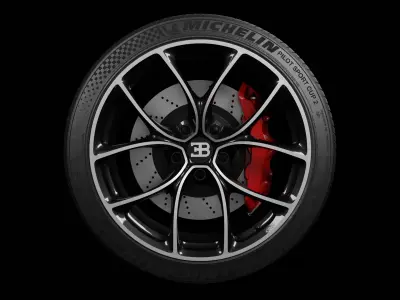 Bugatti Chrion Tyre 3D model