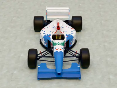 1993 Footwork FA14 Formula 1 3D model