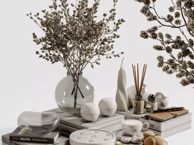 decorative set 127 3D model purchase