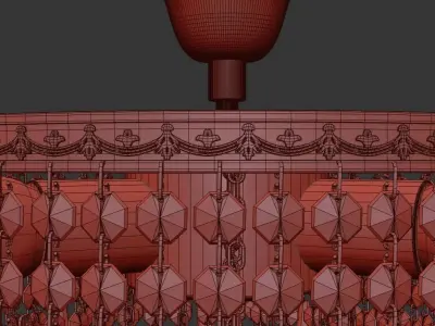 Chandelier Prima E 1 3 30 600 G 3D model