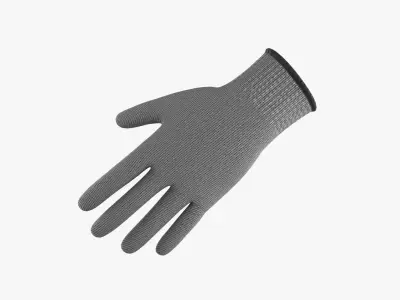 Wool Gloves Low-poly 3D model