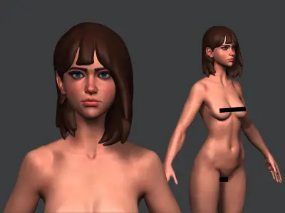 Girl base mesh 3D model