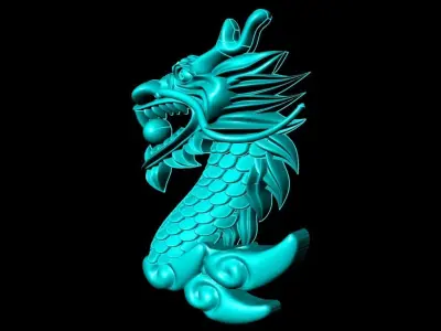 Dragon for jewelry - Dragon for ring - Dragon for pendant 3D print model