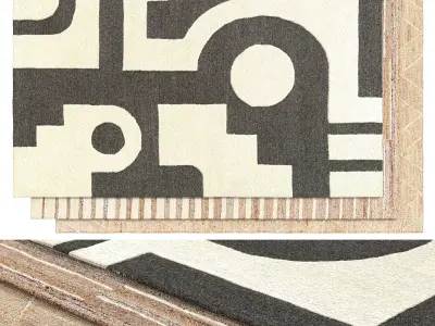 Brook rug 3D model