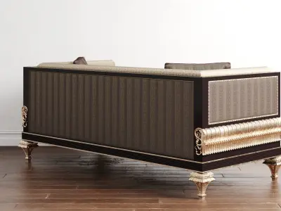 Calenas Art Deco Koltuk Takimi Sofa 3D model