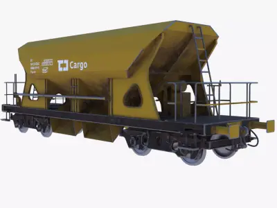 Hopper wagon PBR II 3D model