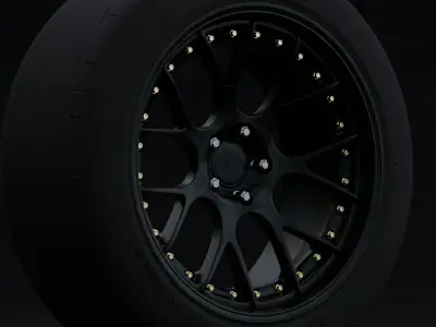 BBS CHR Aftermarket Wheel Low-poly 3D model
