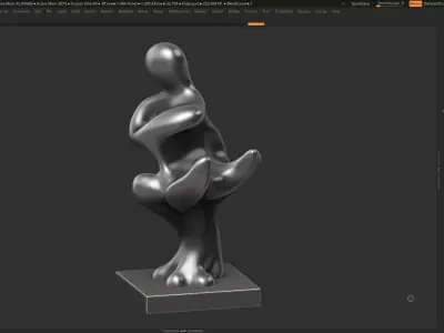 Modern Abstract Decorative sculpture 3d print model 137 3D print model