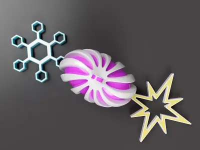 3d printable xmas ornaments set 3D print model