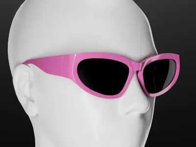 Wrap Sunglasses 3D model