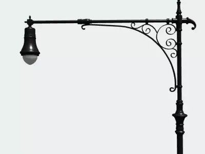 NYC Streetlight Free 3D model