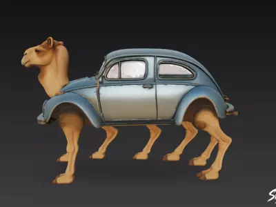 Tracotucotulu Delapeladustuz - Italian Brainrot Low-poly 3D model